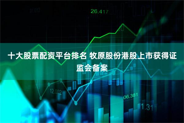 十大股票配资平台排名 牧原股份港股上市获得证监会备案